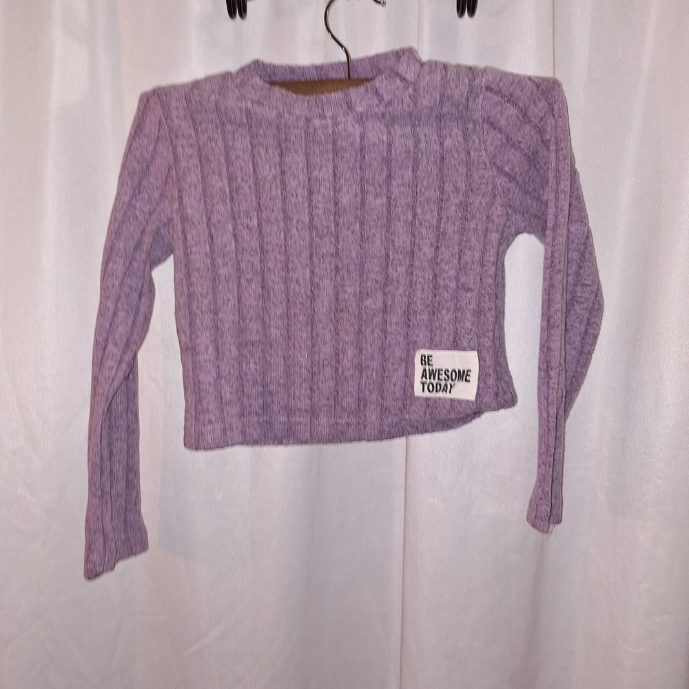Kids Purple Sweater Set